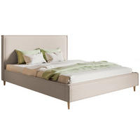 BETT Beigefarben LUXO 8 Gepolstert 180x200 cm - Eichefarben/Beige, Textil (180/200cm) - Sepro Meble