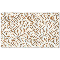 KOBERCE - Minimalistický - Vzor - Terakota - 150x90 cm - hnedá, textil/plast (150/0.4cm) - OnlyWow