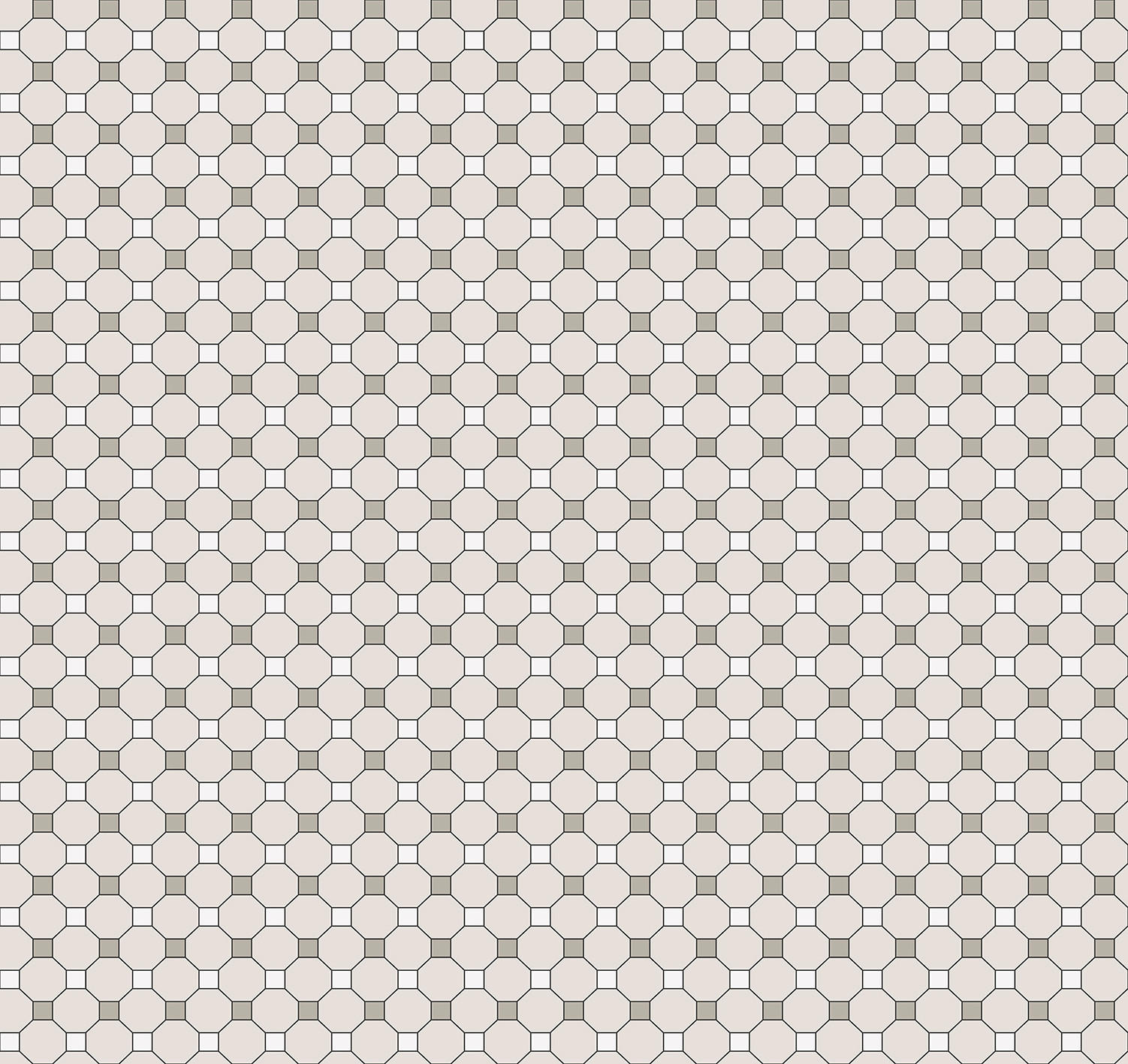 TAPETE Karomuster 53 cm x 10 m - Grau, Papier (53/1000cm) - Sanders & Sanders