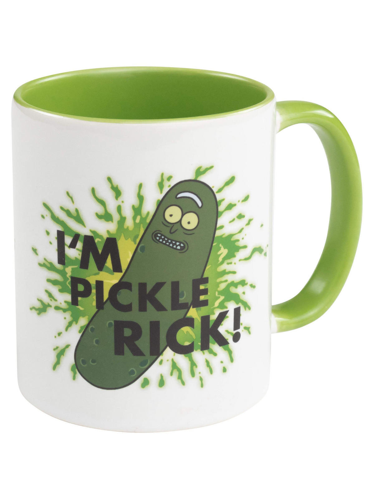 KAFFEEBECHER Rick and Morty I'm Pickle Rick Weiß/Grün 320 ml - Weiß, Keramik (0.32L) - United Labels