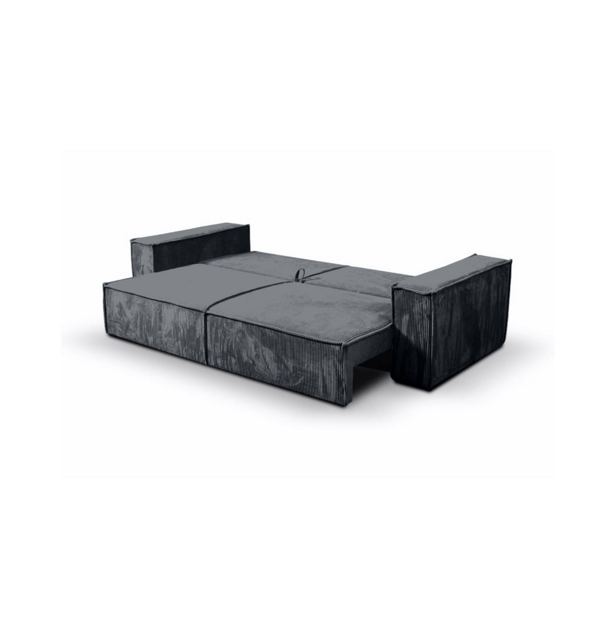 SCHLAFSOFA Sekwana Dunkelgrau (Poso 34) - Dunkelgrau, Textil (255/85/105cm) - Fedve