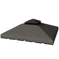 PAVILLON-ERSATZDACH Polyester Hellgrau Dunkelgrau - Dunkelgrau, Textil (300/1/300cm) - Outsunny