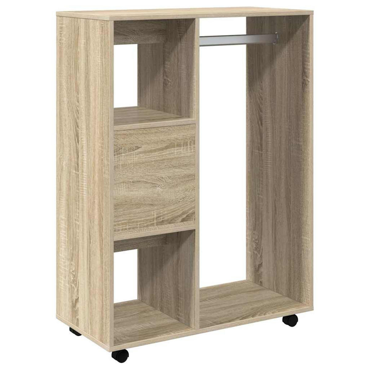 KLEIDERSCHRANK Sonoma-Eiche 80/40/110 Cm Holzwerkstoff - Alteiche, Holzwerkstoff (40/110/80cm) - vidaXL