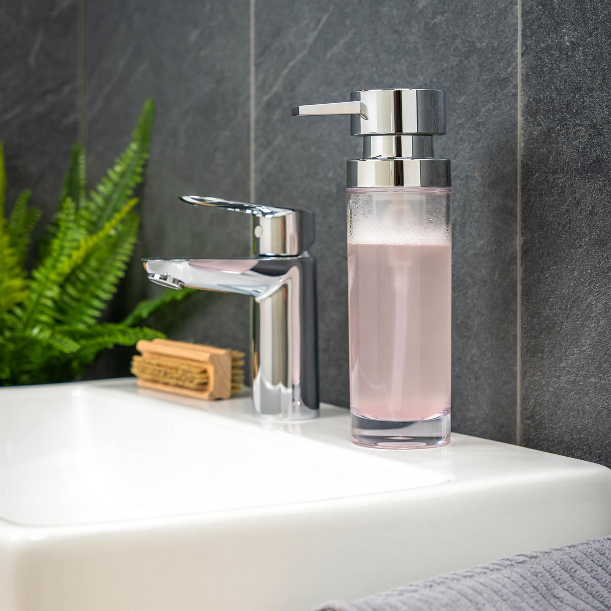 SCHAUMSPENDER, transparent, Kunststoff - Transparent, Kunststoff (6/20.9/69.5cm) - bremermann