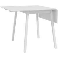 ESSTISCH aus Kiefernholz 86x110x75 cm Weiß klappbar für 2-4 Personen platzsparend - Weiß, Holz (110/86/75cm) - Modfu