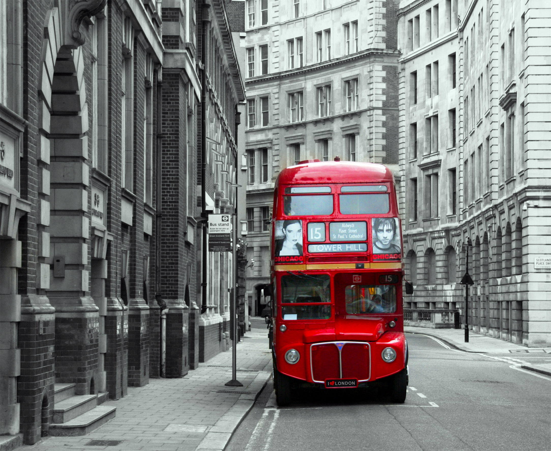 FOTOTAPETE London 375 x 270 cm - Grau, Papier (375/270cm) - Sanders & Sanders