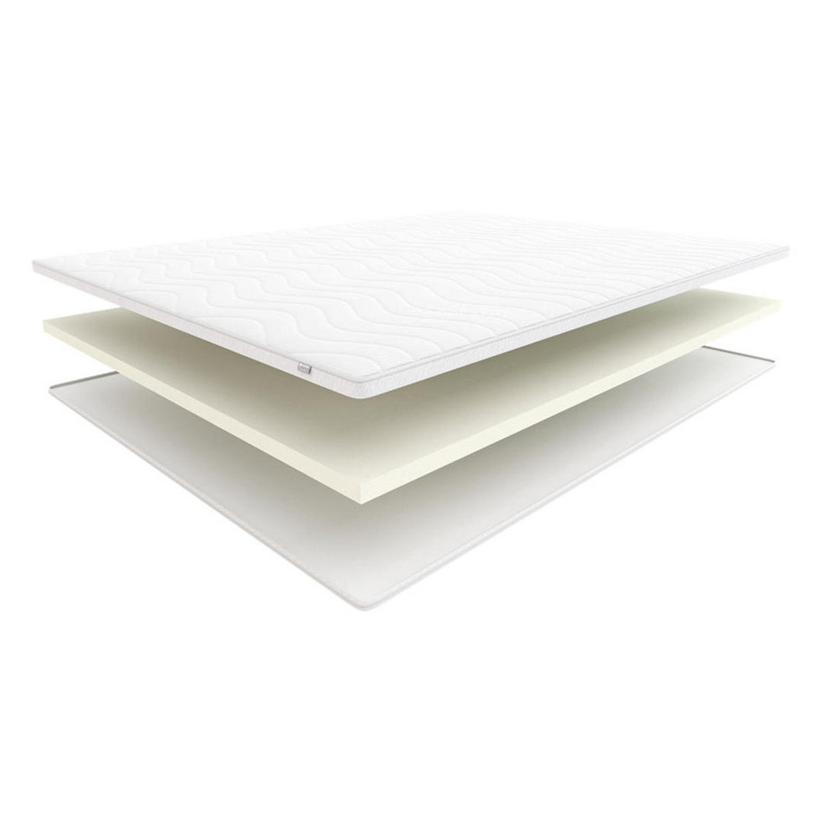 TOPPER Alt im Cashmere-Bezug - Weiß, Textil (180/200cm) - Hilding