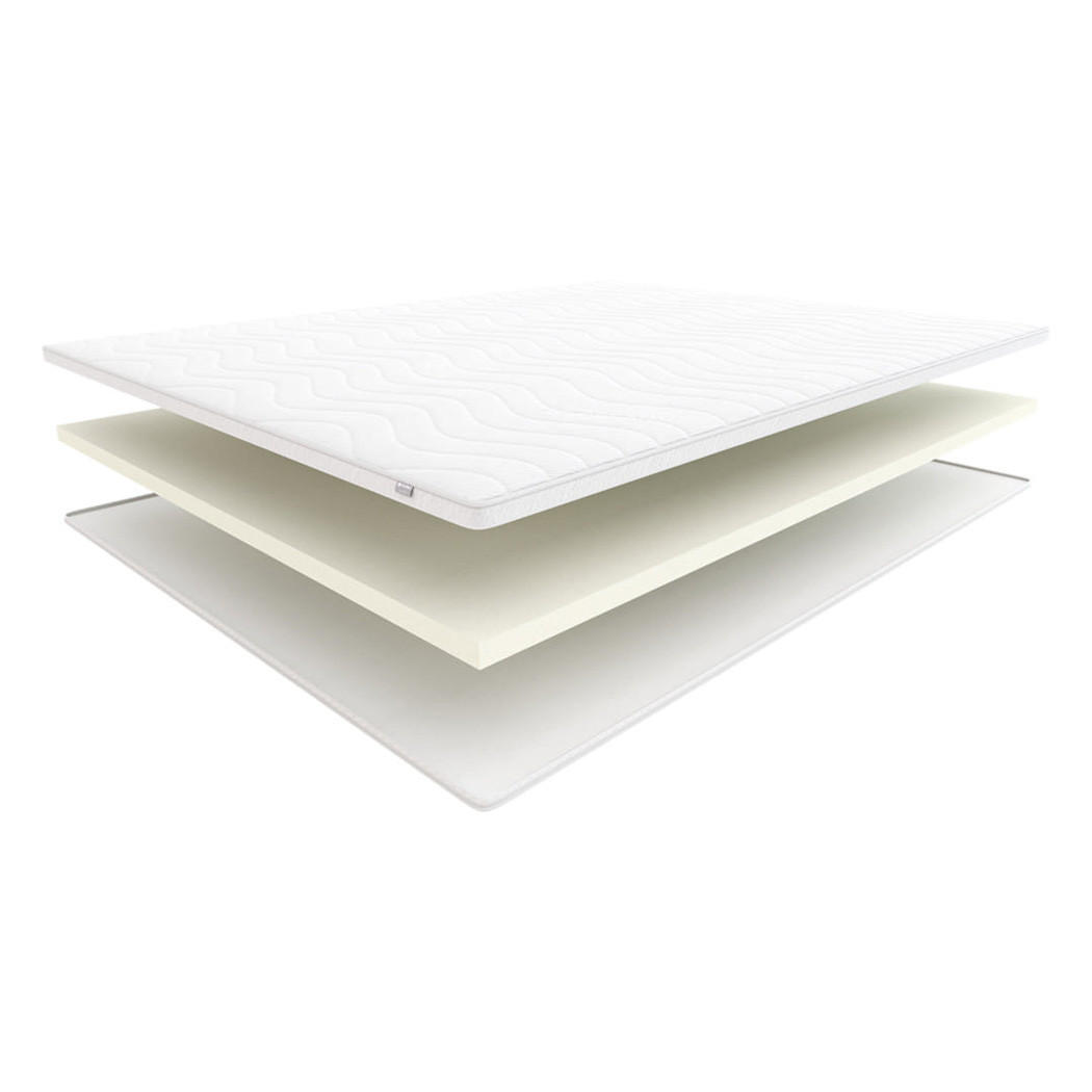 Thumbnail - Hilding Topper, Weiß, Textil, H2, Füllung: Viskoelastischer Kern, Rechteckig, 140x200 cm, Schlafzimmer, Matratzen Shop, ...