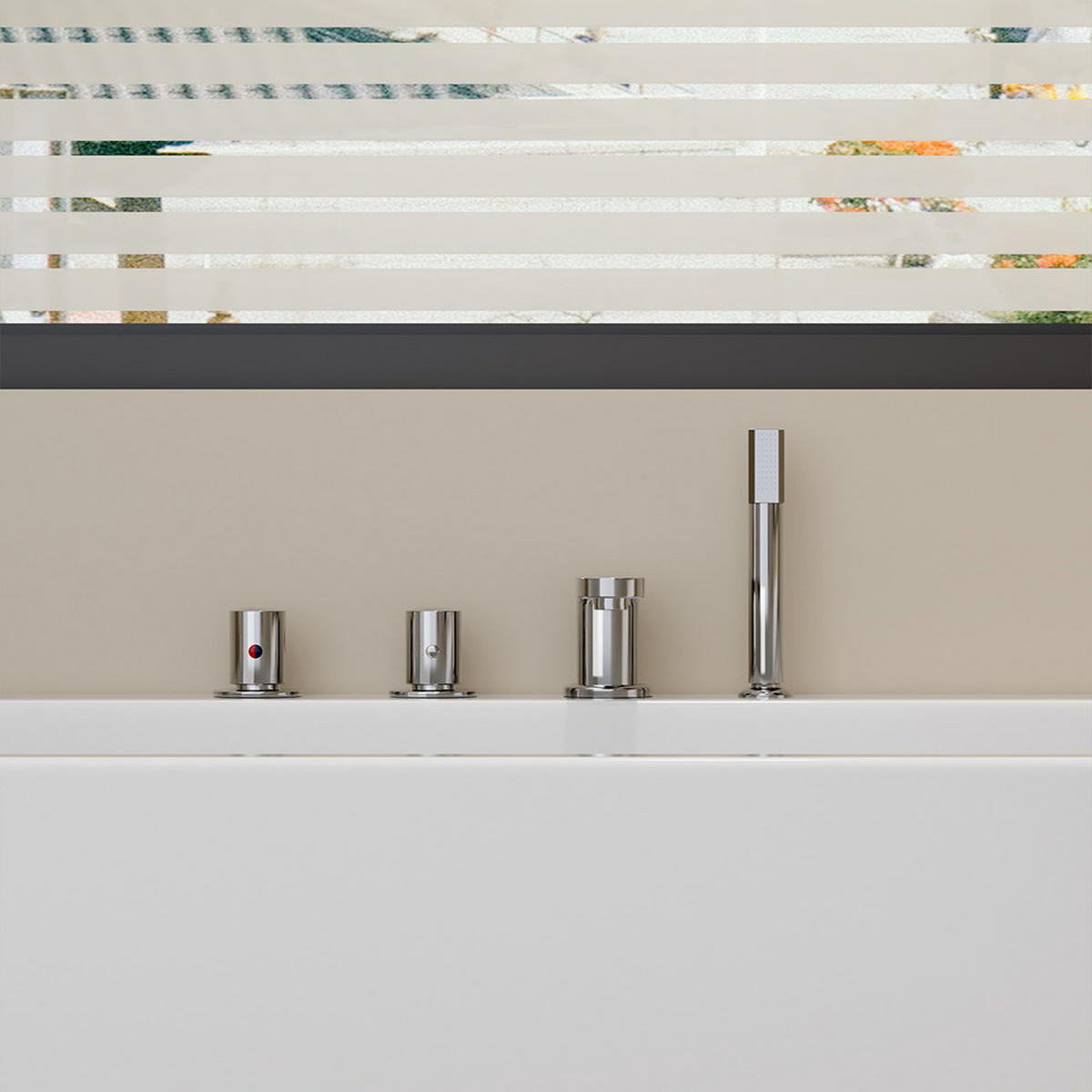 BADEWANNE AMBER - Ausführung: Ohne Whirlpool Funktion - Weiß, Kunststoff (58/80/170cm) - Home Deluxe