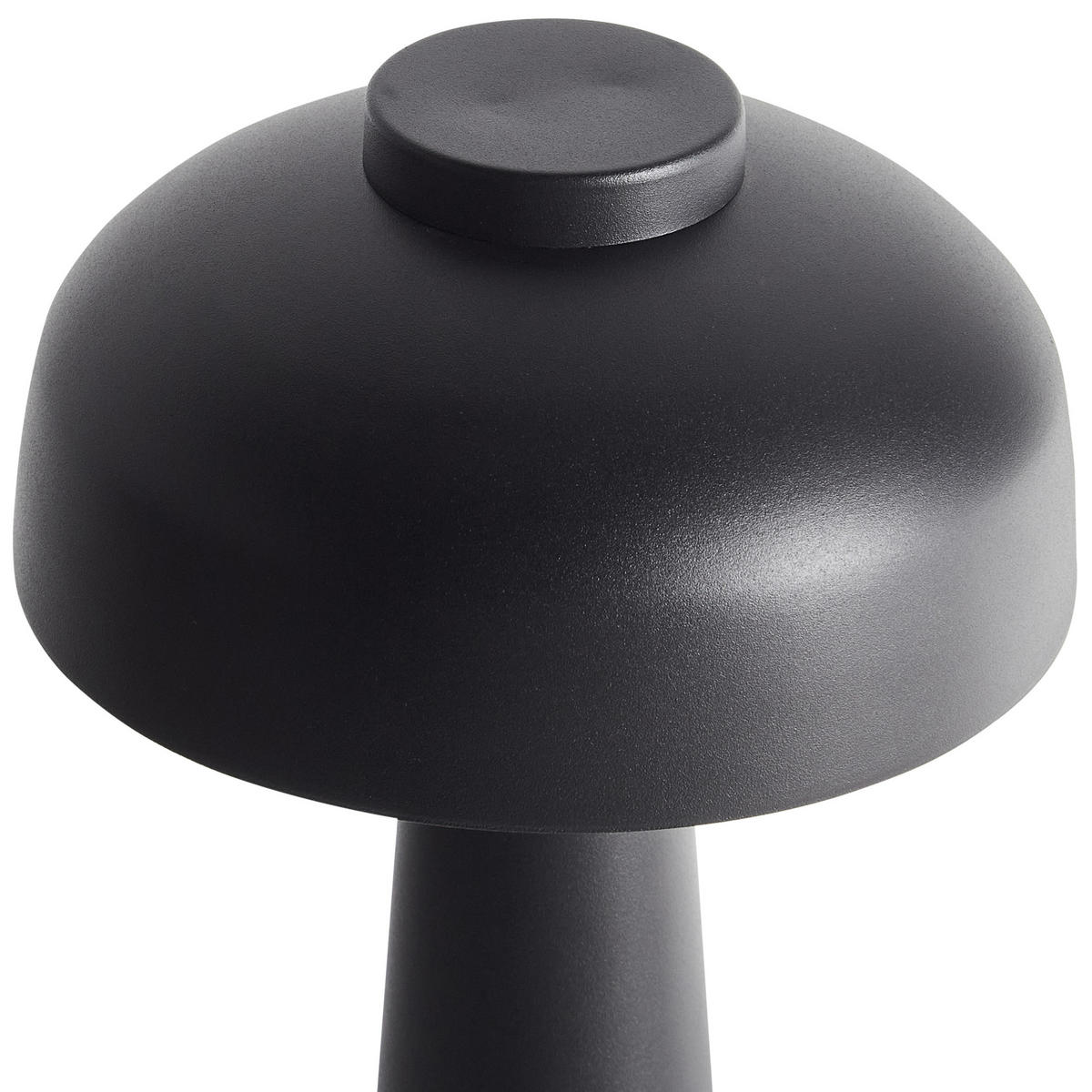 LED-TISCHLEUCHTE Schwarz/Weiß Agusan - Schwarz/Weiß, Metall (14/14/25cm) - Beliani