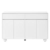 SIDEBOARD Weiß 140/38/89 cm - Weiß, Holzwerkstoff (140/89/38cm) - PANGIVO