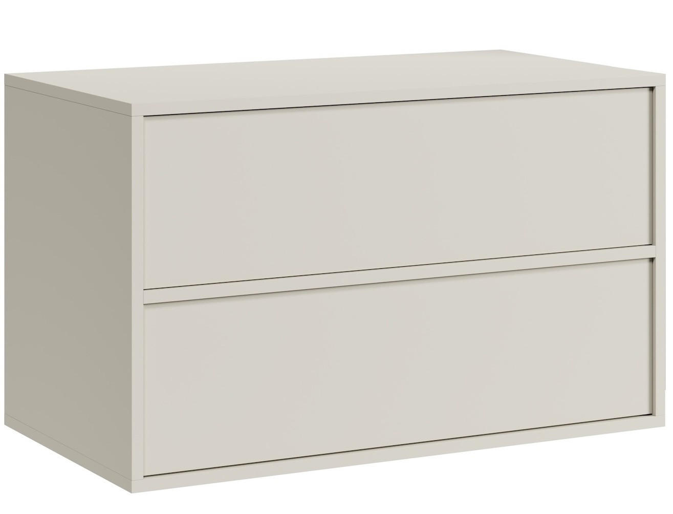 SKRINKA POD UMÝVADLO Mali 2 zásuvky cashmere - 80 x 46 x 49 cm - kašmírová, drevo (80/54/49cm) - Badplaats