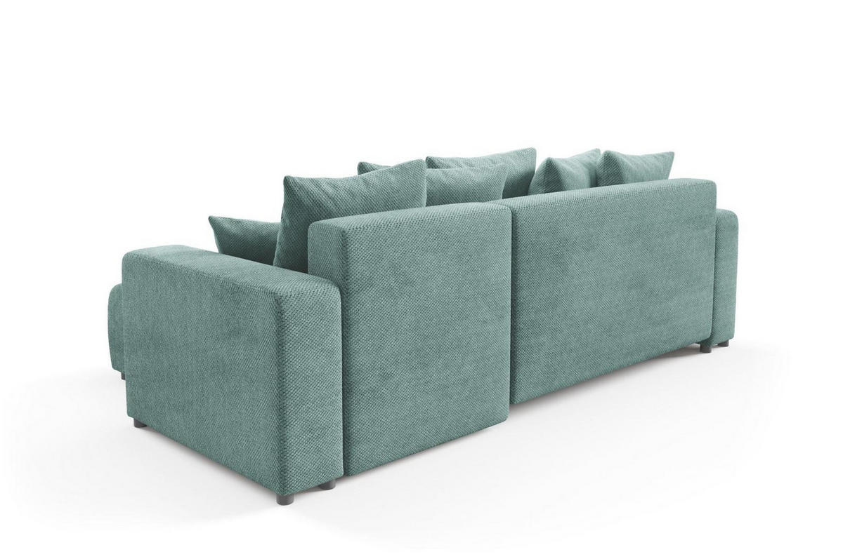 ECKSOFA mit Schlaffunktion Türkis - Türkis, Textil (247/145cm) - Furnisell