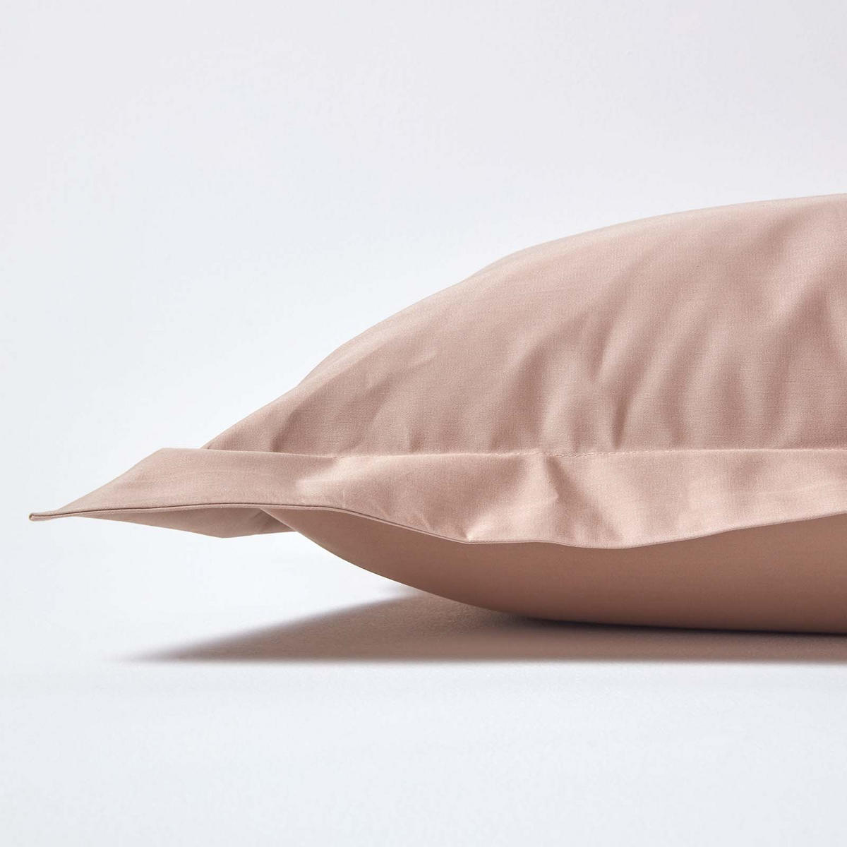 KISSENBEZUG Stehsaum Premium, Ägyptische Baumwolle, Fadendichte 1000 - Beige, Textil (48/74cm) - Homescapes