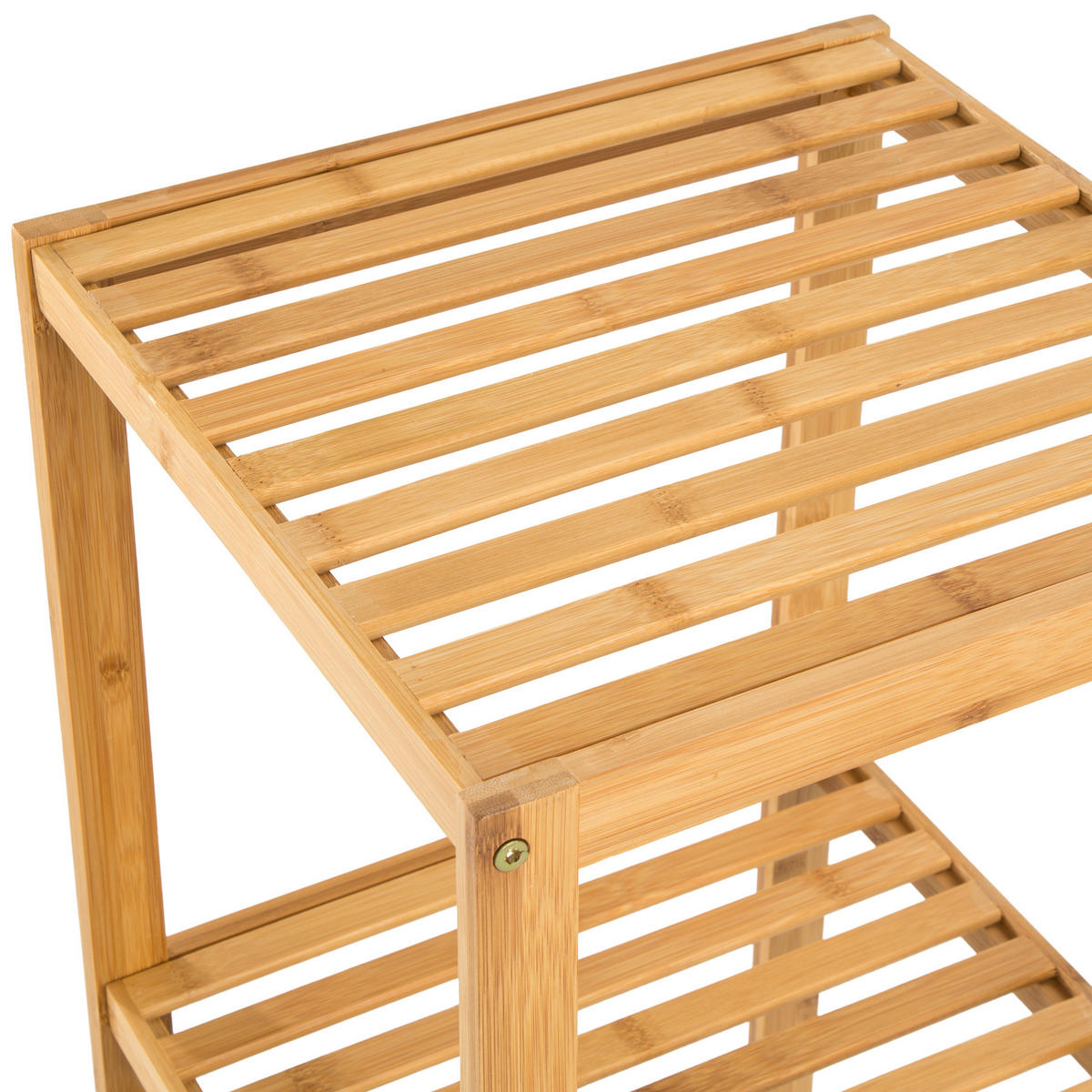 BADREGAL Cornelia,33 x 33 x 97 cm,braun - Braun, Holz (33/97/33cm) - tectake