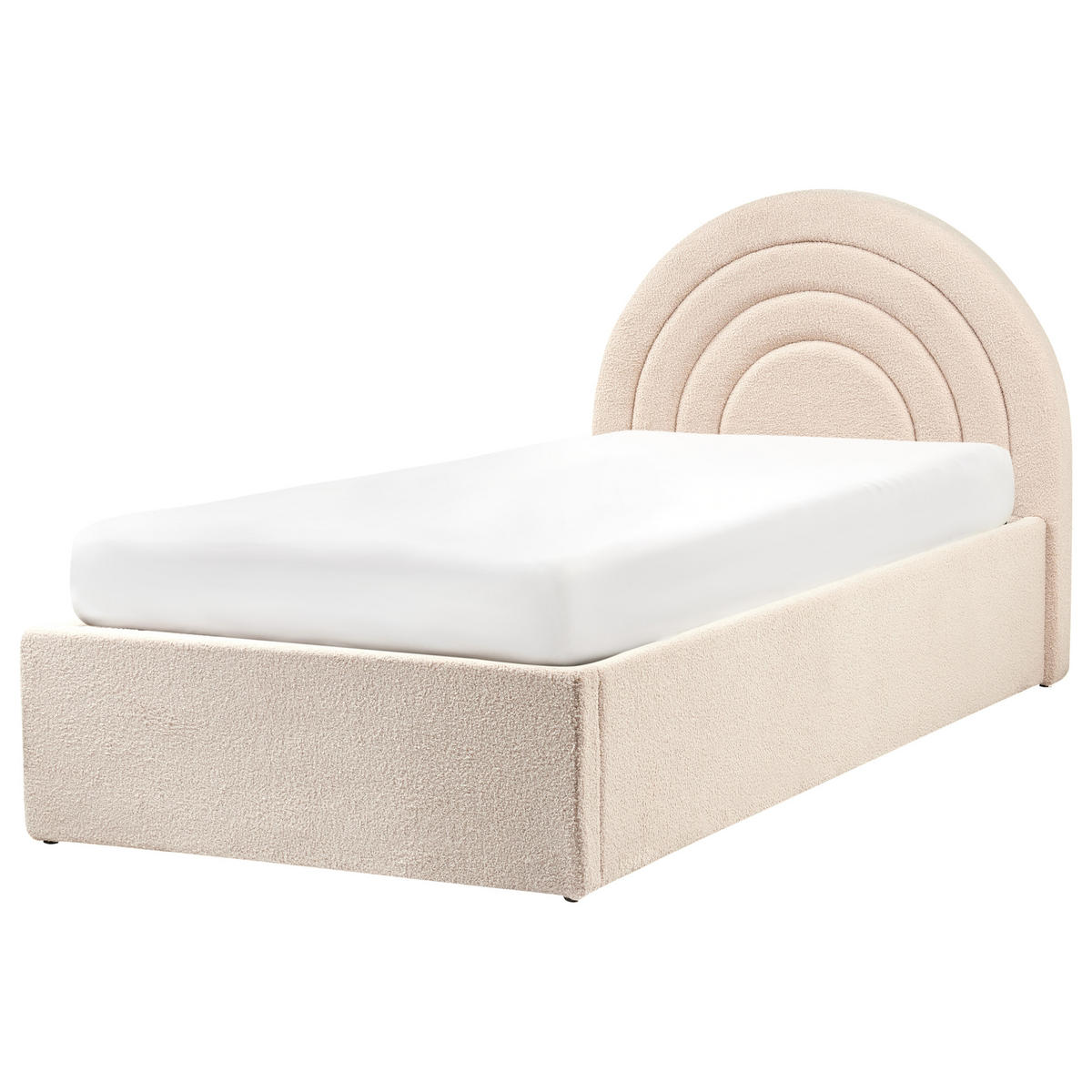 KINDERBETT mit Stauraum 90x200 cm Beige Anet - Beige, Textil (90/200cm) - Beliani