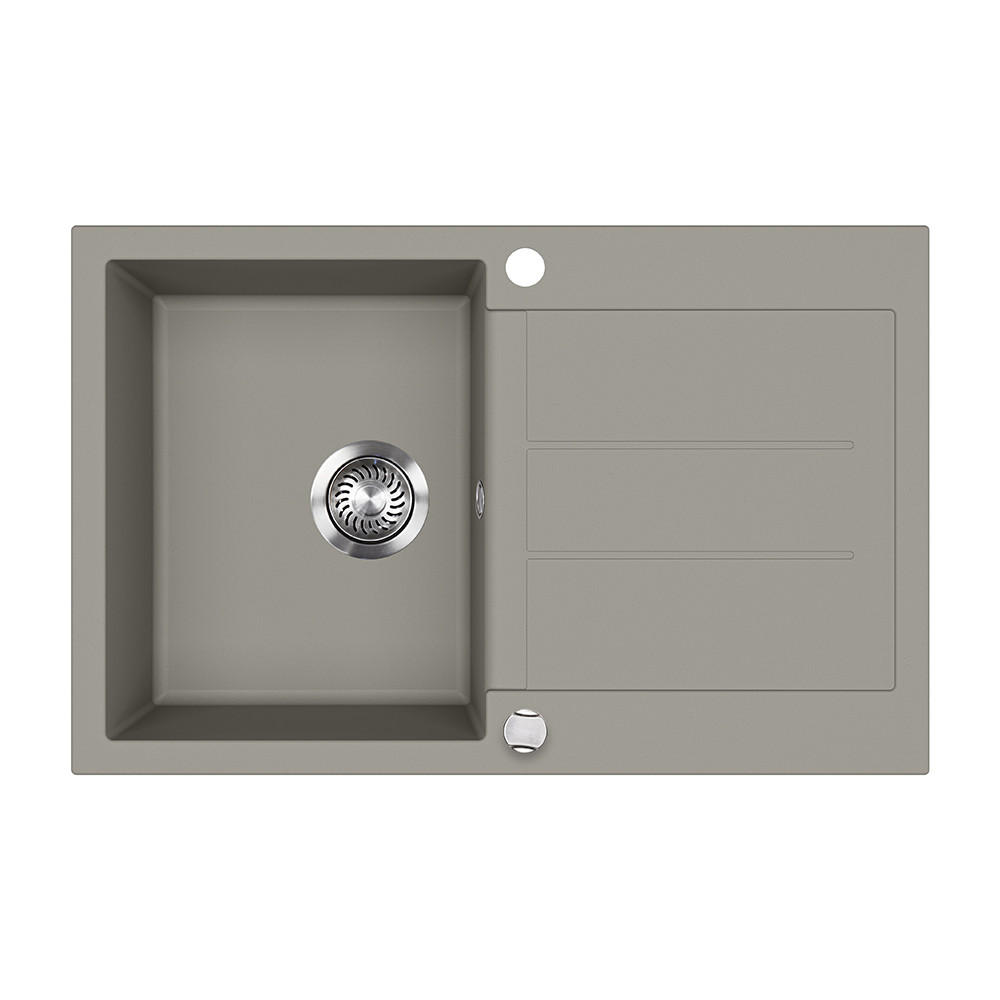 SPÜLBECKEN Kapstadt Beton 78 x 50 cm - Grau, Keramik (78/20/50cm) - Bergstroem