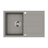 SPÜLBECKEN Kapstadt Beton 78 x 50 cm - Grau, Keramik (78/20/50cm) - Bergstroem