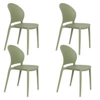 GARTENSTUHL Sjoerd Grün - 4 er Set - Grün, Kunststoff (45/82/52cm) - Housecraft Living