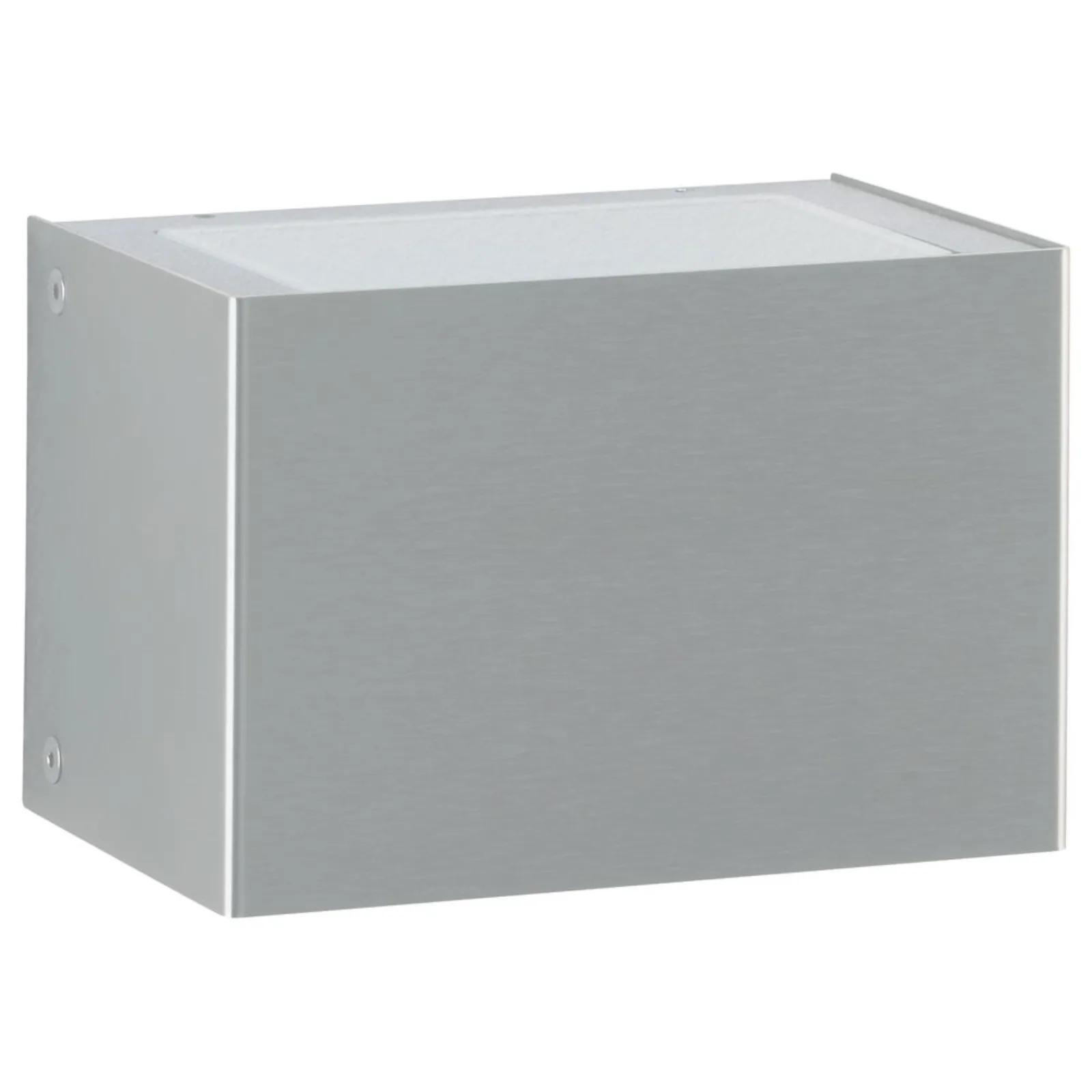 WAND- & DECKENLEUCHTE Edelstahl - Edelstahlfarben, Metall (15/10.5/15cm) - click-licht