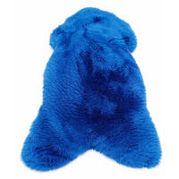 LAMMFELL Öko bunt gefärbt weich Fell Teppich Himmelblau ca. 110 cm - Blau, Fell (60/110cm) - Provellus