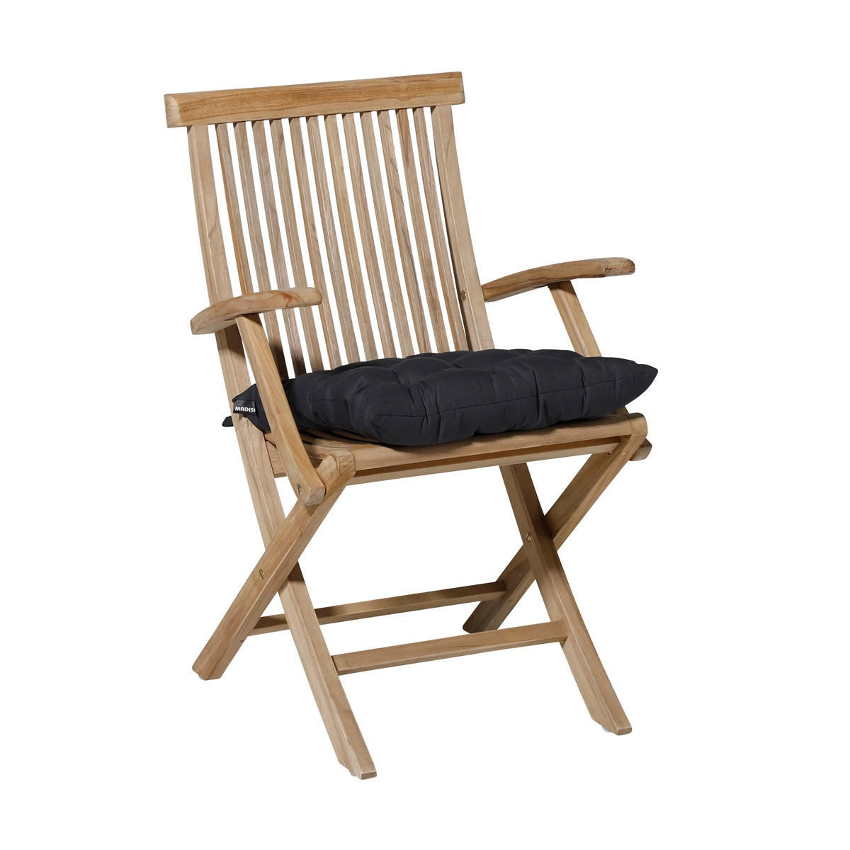 SITZKISSEN Basic 46/46 cm 4er-Set - Schwarz, Textil (46/8/46cm) - Madison