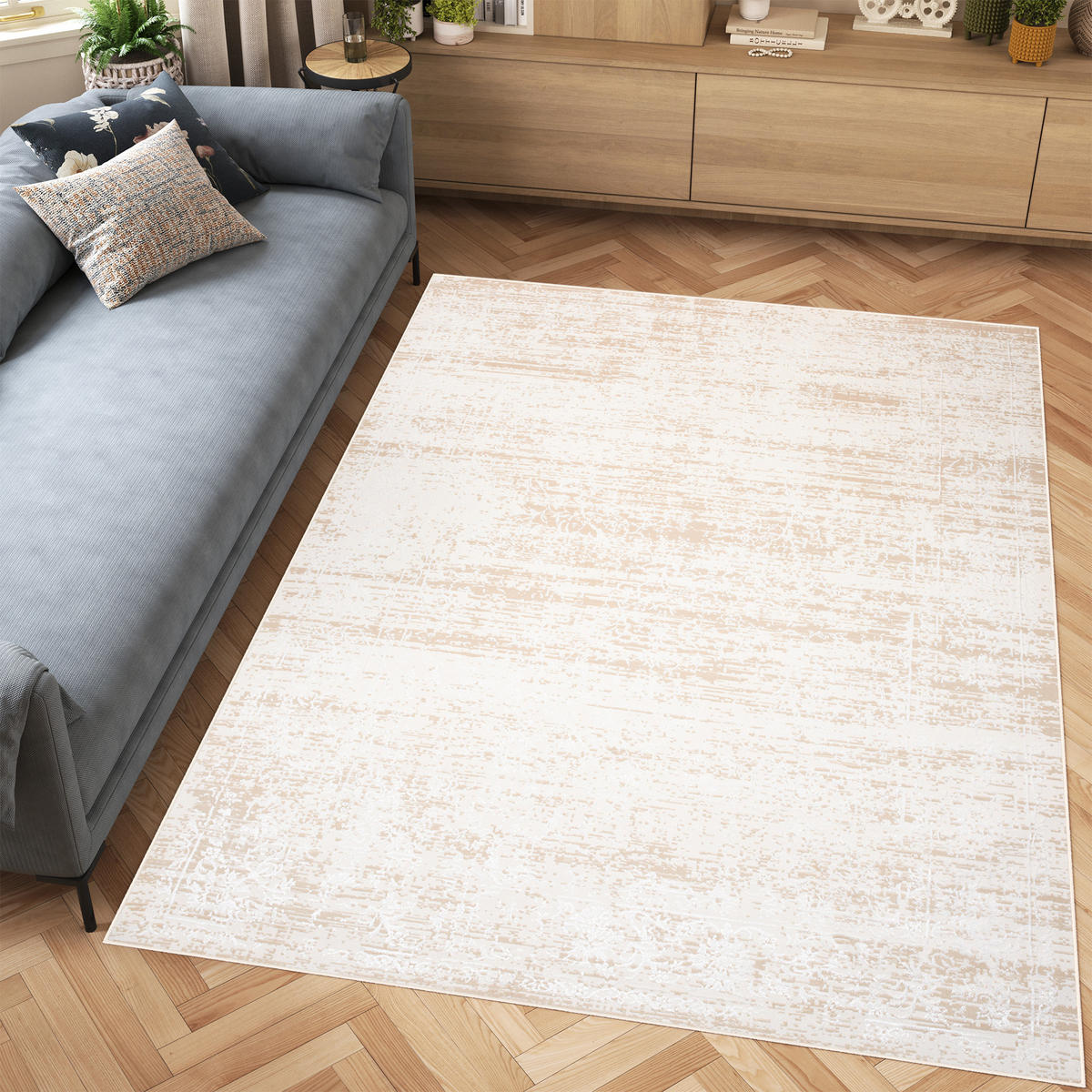TEPPICH HERA Creme 80/150 cm - Creme, Textil (80/150cm) - Tapiso