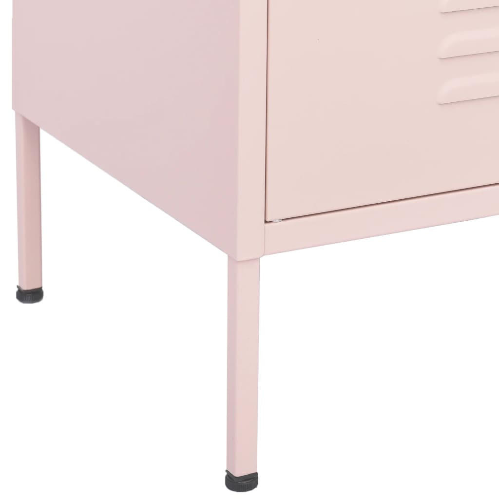 vidaXL Beistellschrank Pink 80x101.5x35 cm
