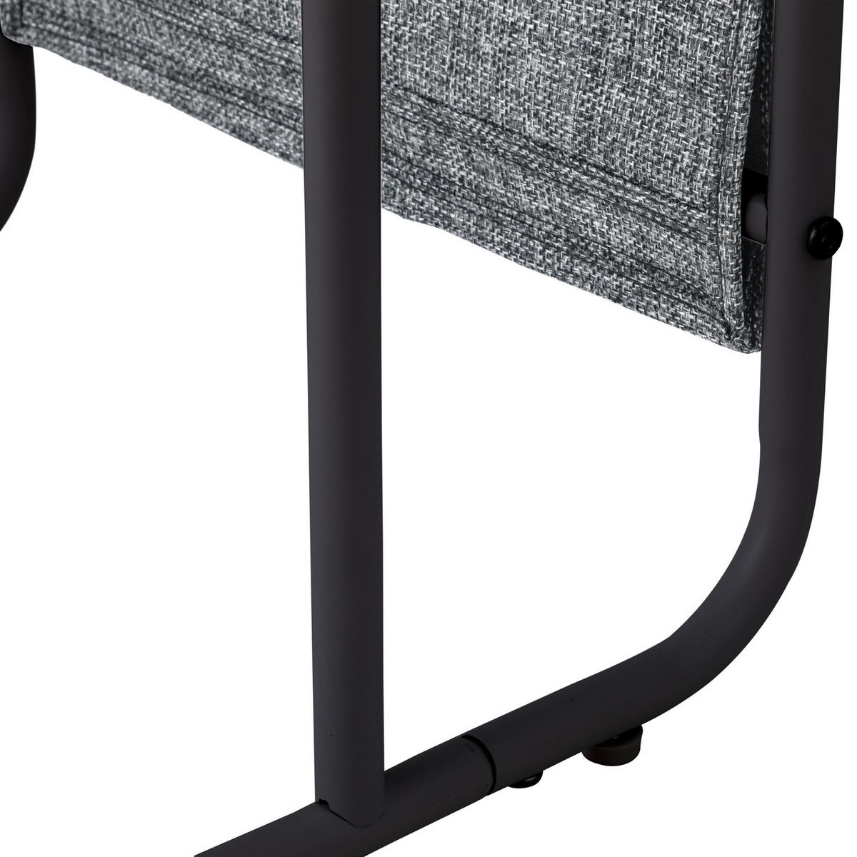 BEISTELLTISCH - Eiche Dekor / Schwarz - Eichefarben/Schwarz, Holzwerkstoff/Kunststoff (48/37/56cm) - home24