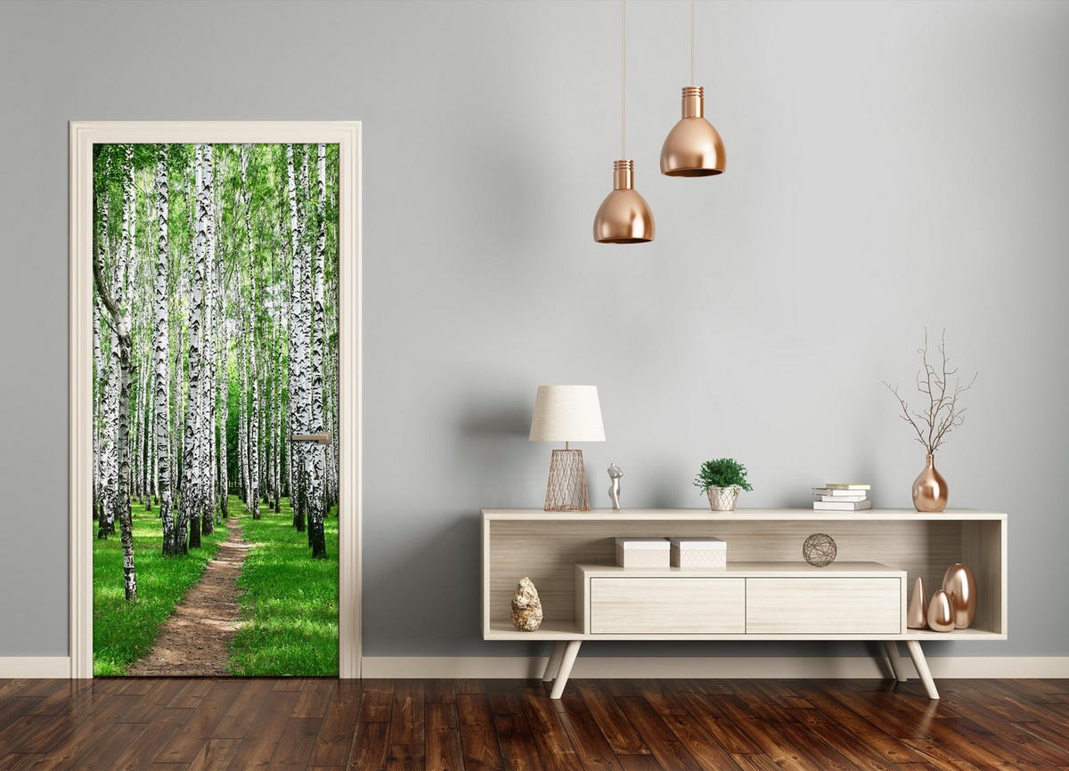 TÜRAUFKLEBER 95x205 cm Dekorativ für Türen - Grün, Kunststoff (95/205/0.01cm) - TULUP