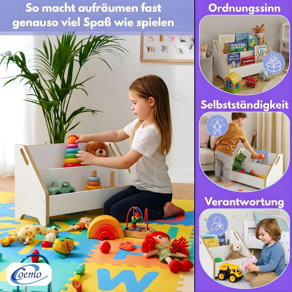 BÜCHERREGAL DOOWY Aufbewahrungsbox weiß 60x24x33 cm - Weiß, Holzwerkstoff (24/33/60cm) - Mein-Regal