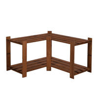 ECKREGAL PINEPEAK 50x85x38cm 2 Fachboden 1,2cm dickes Kiefernholz Braun - Braun, Holz (85/50/38cm) - PROREGAL