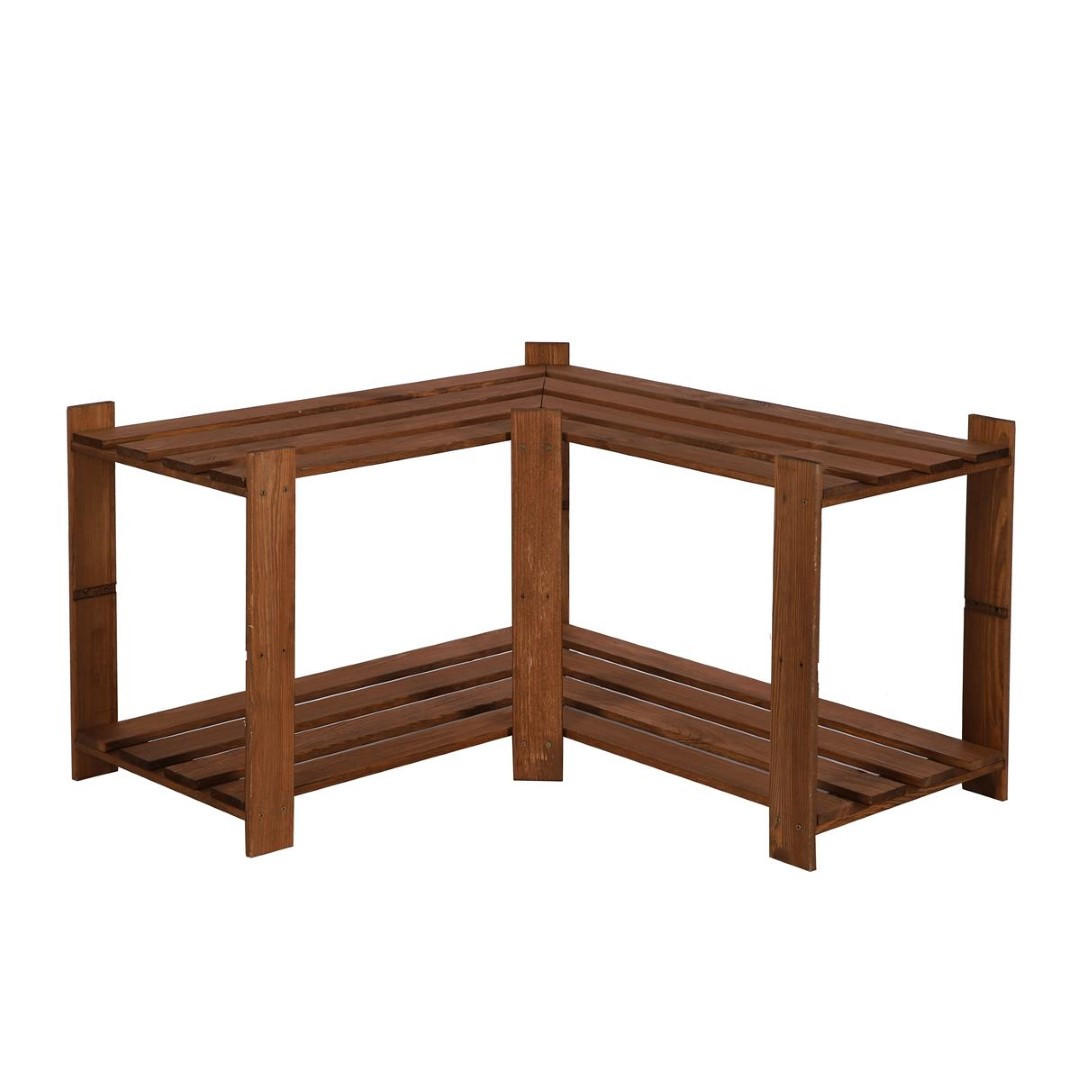PROREGAL ECKREGAL Braun 85cm × 38cm × 50cm