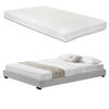 POLSTERBETT Solingen mit Matratze - Weiß, Textil (180/200cm) - Corium