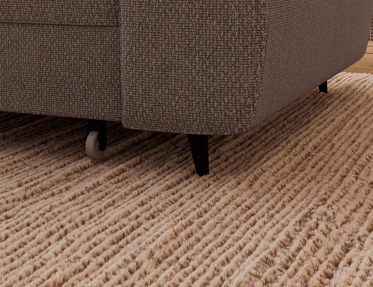 ECKSOFA Vesteria mit Schlaffunktion und Bettkasten – Modernes Design, verstellbare Kopfstützen und hoher Sitzkomfort - Braun, Kunststoff (279/72cm) - Wohnideebilder
