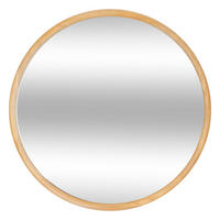 SPIEGEL Holzrahmen Kim Ø 55 cm - Braun, Holz (55/55/2cm) - Atmosphera Createur d´interieur