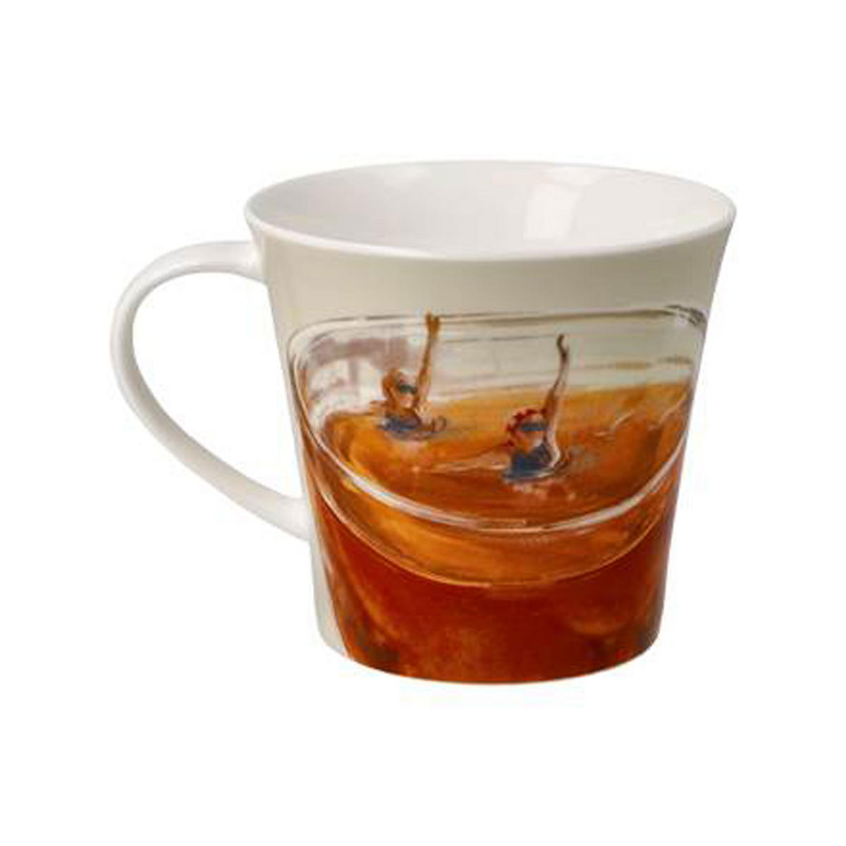 TEETASSE Daria Rosso -Tea Gym, Fine Bone China - Multicolor, Keramik (0.35L) - Goebel