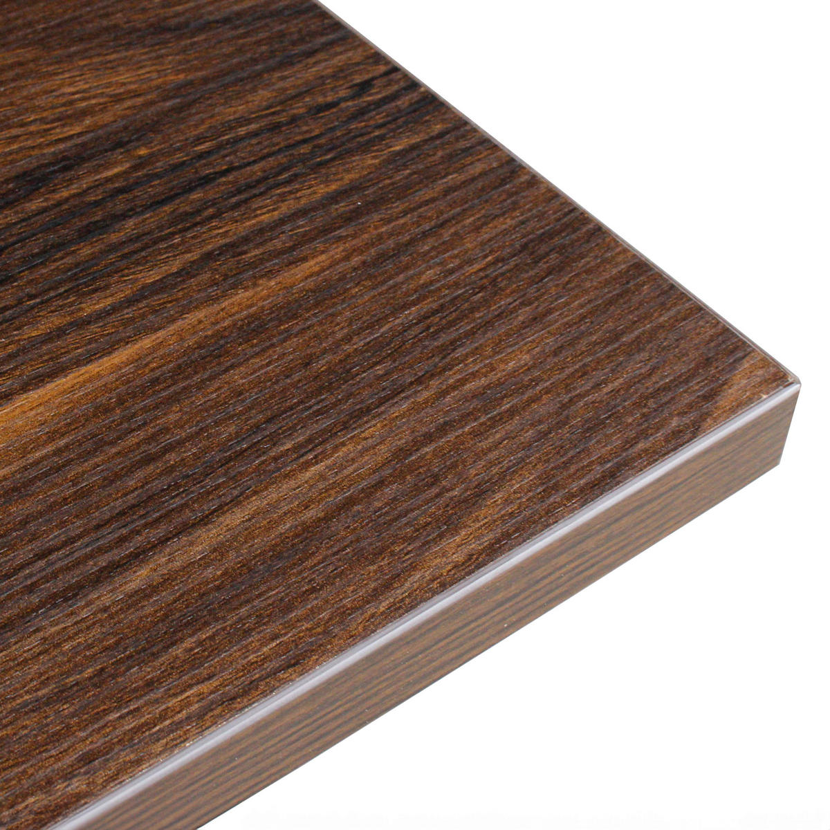 TISCHPLATTE, dunkles Holz - Braun, Metall (60/120/2.5cm) - Oviala