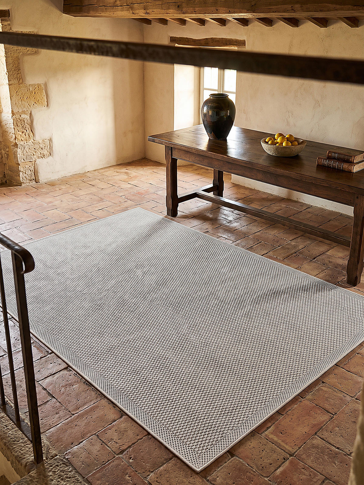 FLACHWEBTEPPICH NURE Polypropylen - Creme, Textil (160/220cm) - KADIMA DESIGN