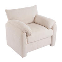 SESSEL 96/82/84 cm Beige aus Chenille - Beige, Textil (82/84/96cm) - OKMYHOME