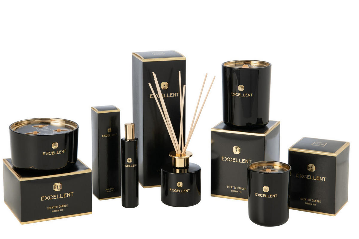 RAUMPARFUM SPRAY EXCELLENT - Glas - Schwarz - Schwarz, Glas (3/16/3cm) - J-Line