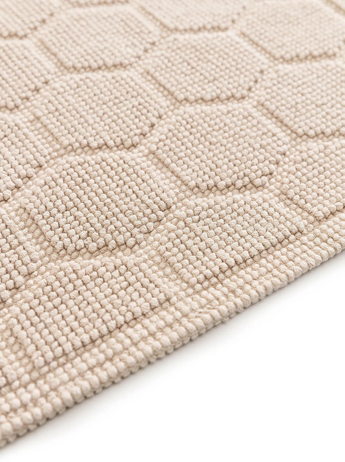 BADEMATTE Jojo Beige 50x80 cm - Beige, Textil (50/80cm) - benuta Nest