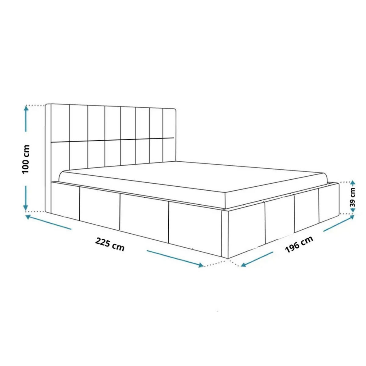 POLSTERBETT BARI mit Kopfteil, 180 x 200 cm, Doppelbett mit Bettkasten und Lattenrost aus Metall, Velourstoff, Frabe: Beige - Beige, Holz/Kunststoff (180/200cm) - Agmat-Furniture