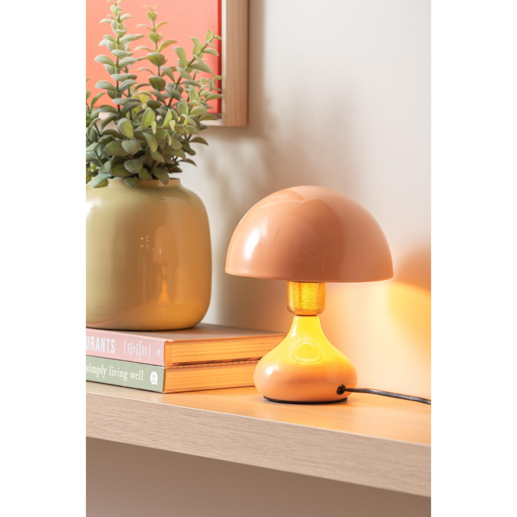 TISCHLAMPE Binc Orange 17.5/17.5/23 cm - Orange, Metall (17.5/17.5/23cm) - Leitmotiv