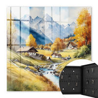 SCHLÜSSELBOX Schwarz 30x30 cm- Türöffnung nach rechts - Bergfrieden - Gelb, Metall (30/30/5cm) - TULUP