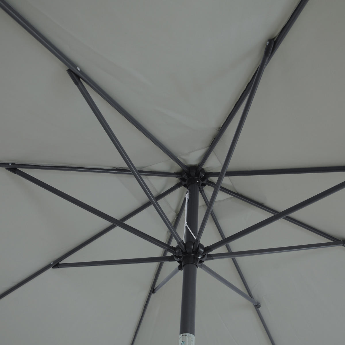 SONNENSCHIRM rechteckig 3x2m - Hellgrau, Textil (200/300cm) - SVITA