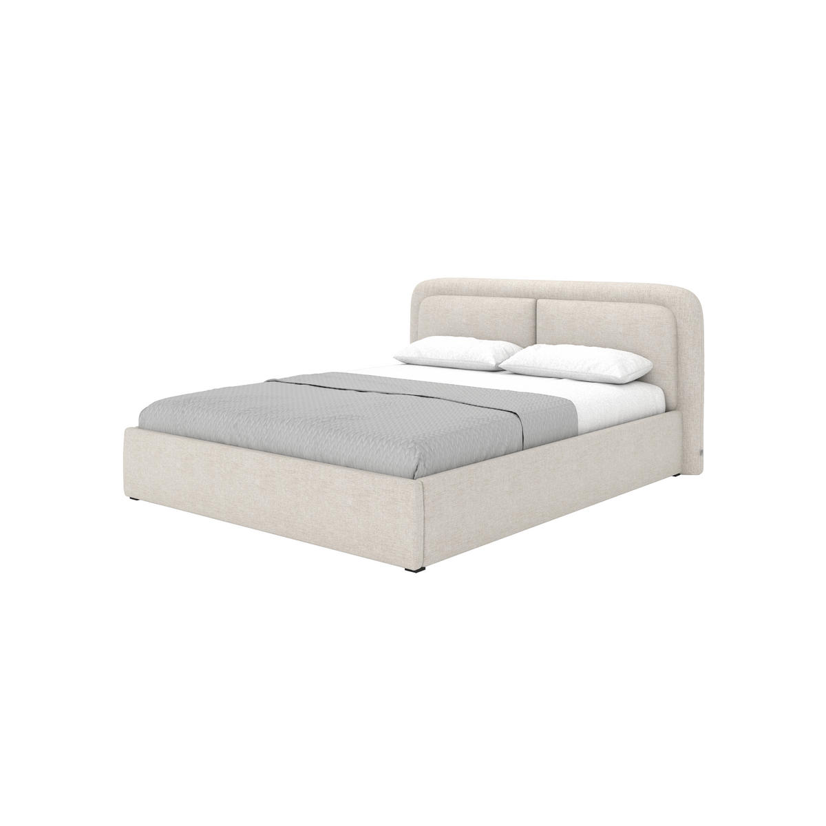 POLSTERBETT Skalo 120x200 cm, Sandbraun - Beige, Textil (120/200cm) - Fedve