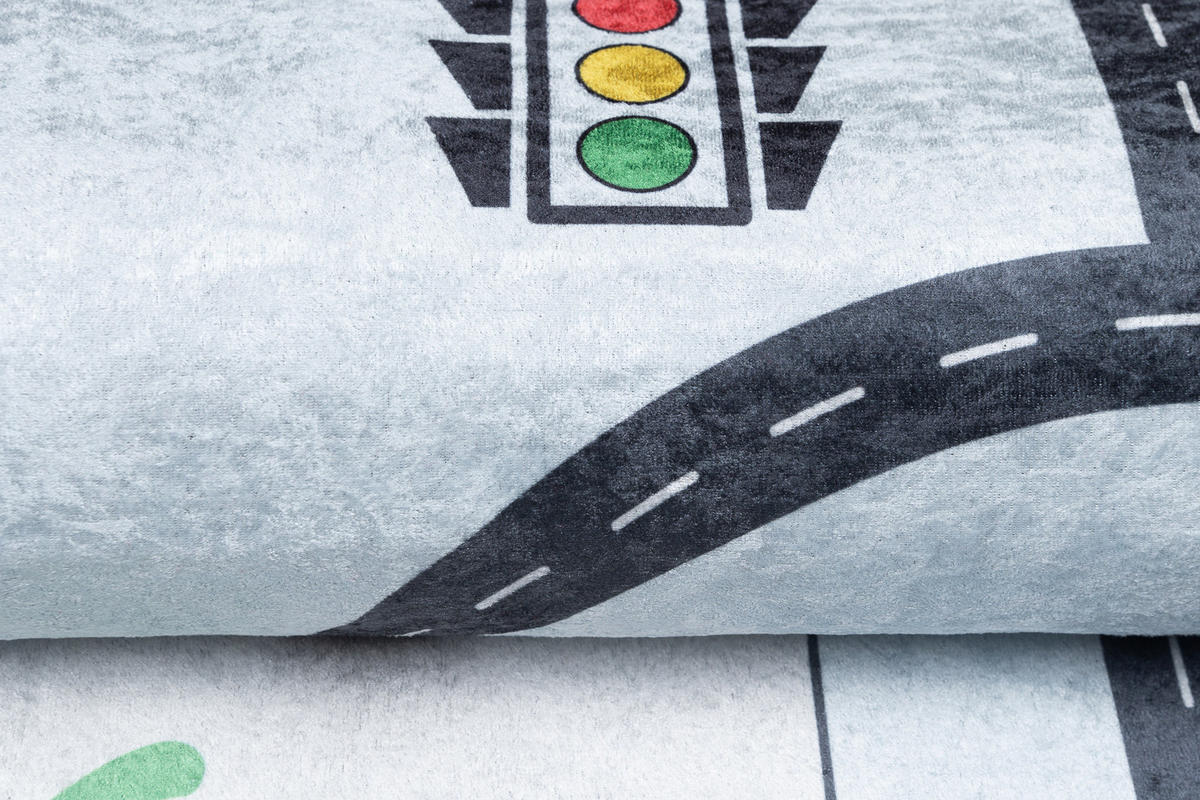 TEPPICH EMMA Grau 120/170 cm - Grau, Kunststoff (120/170cm) - Tapiso