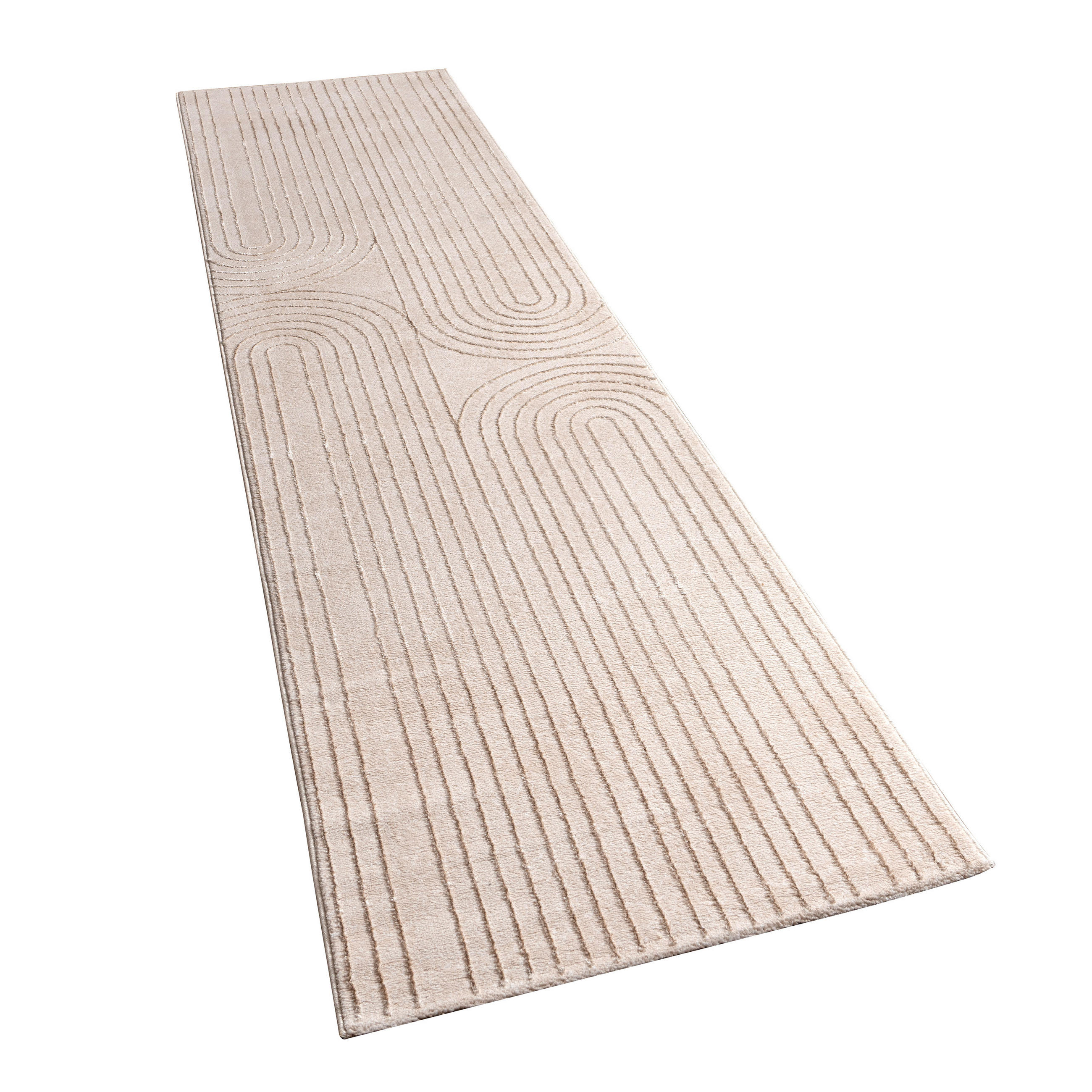 Paco Home Kurzflorteppich Creme 80x150 cm