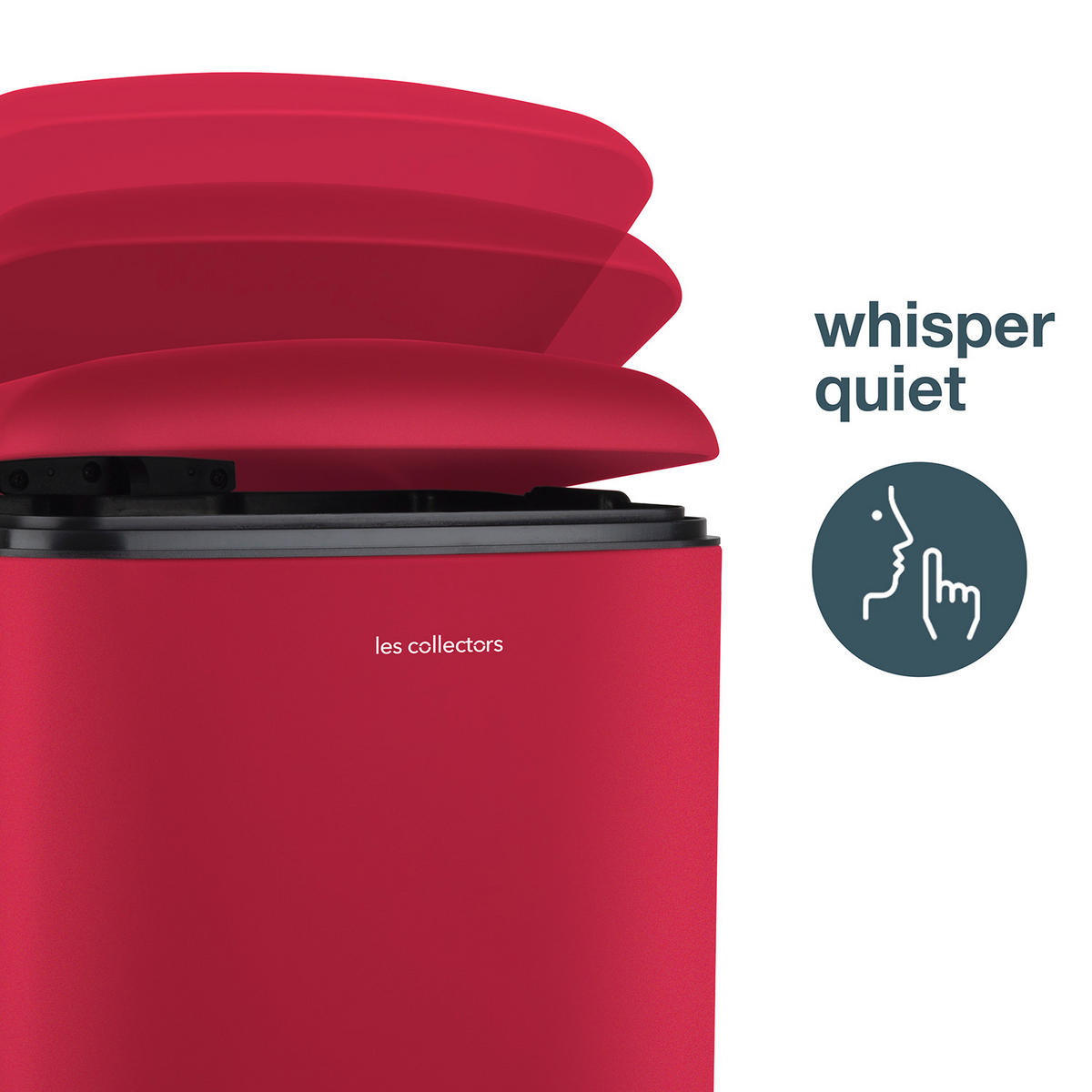 TRET-MÜLLEIMER N°722, Rot, 30 L - Rot, Metall (34/61.5/32.5cm) - Les Collectors